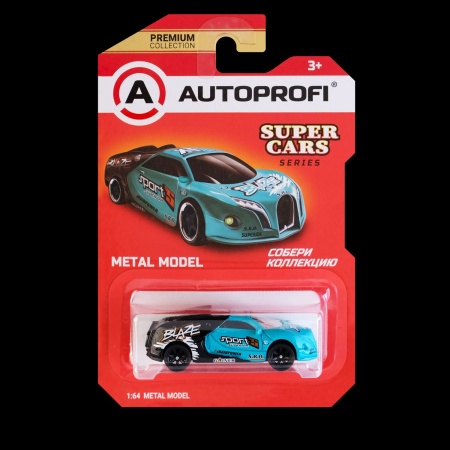 Машинка коллекционная 1:64, Серия SUPER CARS, SUP-003, тиффани/черный, 1/64/128 SUP-003 TF/BK - купить в интернет-магазине «Буратино»