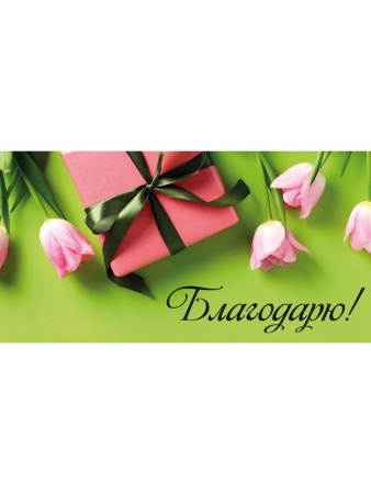 Optima Конверт для денег "Благодарю!" (тюльпаны и подарок) 1-04-0549 244169 - купить в интернет-магазине «Буратино»