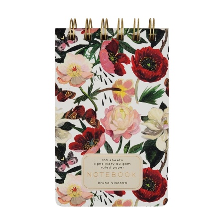 БЛОКНОТ НА ГРЕБНЕ ?CUTE JOURNAL? A6-, BV, 100 Л. "FLORA.ПИОНЫ" ЛИНЕЙКА 3-100-005/01 - купить в интернет-магазине «Буратино»