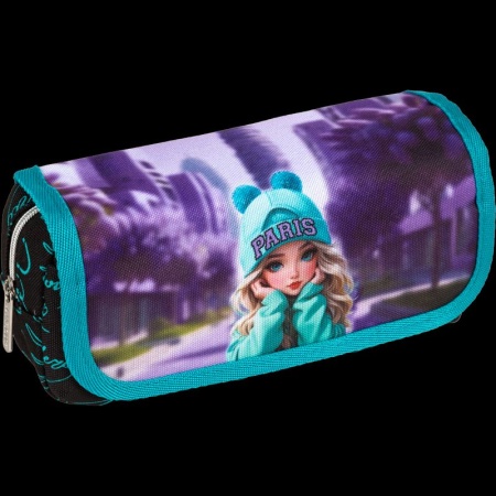 Пенал "deVENTE. Paris Girl" 20,5x9,5x7 см, прямоугольный 7020503 - купить в интернет-магазине «Буратино»