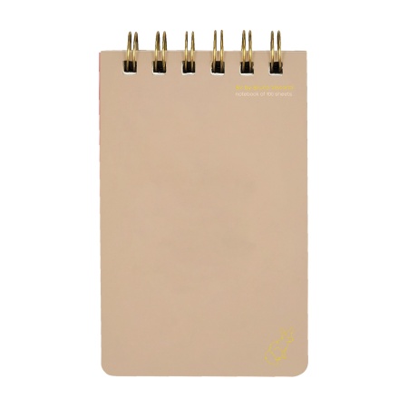 БЛОКНОТ НА ГРЕБНЕ ?CUTE JOURNAL? A6-, BV, 100 Л. "TOTAL BEIGE" ЛИНЕЙКА - купить в интернет-магазине «Буратино»