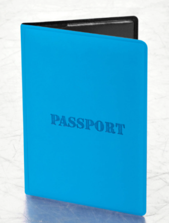 Обложка для паспорта, мягкий полиуретан, "PASSPORT", голубая, STAFF, 238405 - купить в интернет-магазине «Буратино»