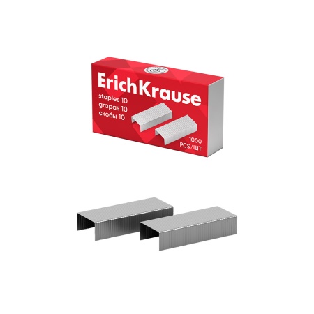 Скобы №10 ErichKrause - купить в интернет-магазине «Буратино»