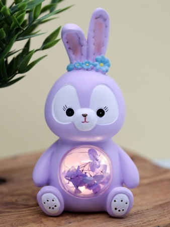 Ночник ?Flower bunny?, purple 2104-6B - купить в интернет-магазине «Буратино»