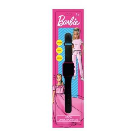 Часы barbie, показывают время и дату блист.35*8*1см - в кор.250шт 053-22L-32-R1 - купить в интернет-магазине «Буратино»