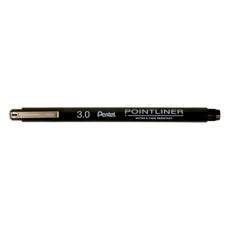 "Pentel"   Линер Pointliner Calligraphy   3 мм  . S20P-C30A черные чернила - купить в интернет-магазине «Буратино»