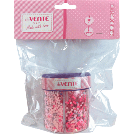 Мини-конфетти для декорирования "deVENTE. Stars.Set 2" с дозатором, 72 г, 6 цветов 8003144 - купить в интернет-магазине «Буратино»