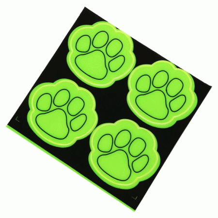Наклейки световозвращающие "deVENTE. SAFE MODE Paw" ПВХ, 120x120 мм, 4 шт, желтые 9083209 - купить в интернет-магазине «Буратино»