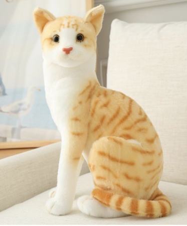 182P-010-01 Мягкая игрушка "Gracious cat", orange (20х13см) - купить в интернет-магазине «Буратино»