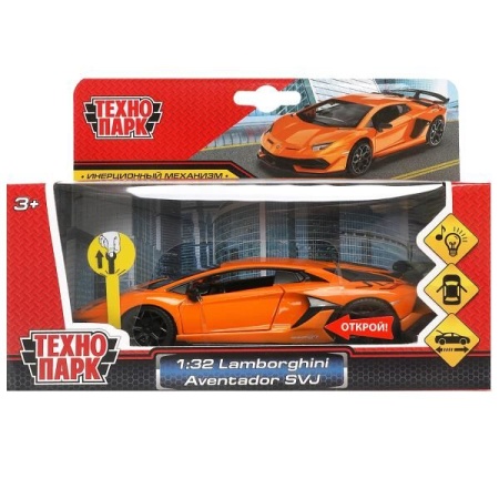 Машина металл свет-звук lamborghini aventador svj, 15,5 см, двери, инерция Технопарк в кор.2*24шт SB - купить в интернет-магазине «Буратино»