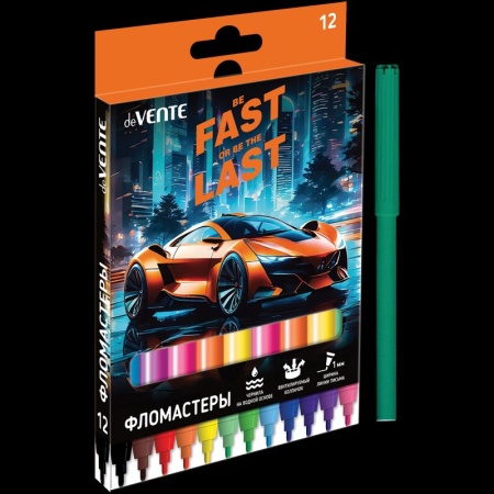 Фломастеры "deVENTE. Fast Or Last" 24 цвета 5083532 - купить в интернет-магазине «Буратино»