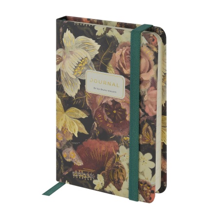 ЗАПИСНАЯ КНИЖКА "MEGAPOLIS JOURNAL" А6, 100 Л.  НА РЕЗИНКЕ "FLORA.LUSH BOUQUET", ЛИНЕЙКА 3-478/17 - купить в интернет-магазине «Буратино»