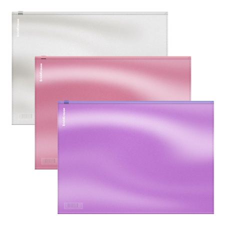 Zip-пакет пластиковый ErichKrause Glossy Candy, A4, полупрозрачный, ассорти - купить в интернет-магазине «Буратино»