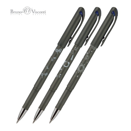 РУЧКА "DELETEWRITE ART. BOYS" ПИШИ-СТИРАЙ,  0.5 ММ, СИНЯЯ (СЕРЫЙ КОРПУС,3 ВИДА) 20-0234 - купить в интернет-магазине «Буратино»