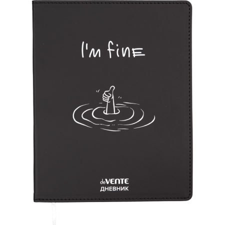 Дневник "deVENTE. I'm fine", гибкая обложка из искусственной кож - купить в интернет-магазине «Буратино»