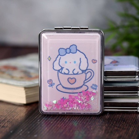 Зеркало "Dog lucky", pink ZT185-2356H1-03 - купить в интернет-магазине «Буратино»