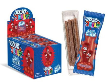 JOJO JELLY Кислые трубочки кола жевательный мармелад, блок 24 шт. (20г х 24 х 12) КТ94677 - купить в интернет-магазине «Буратино»