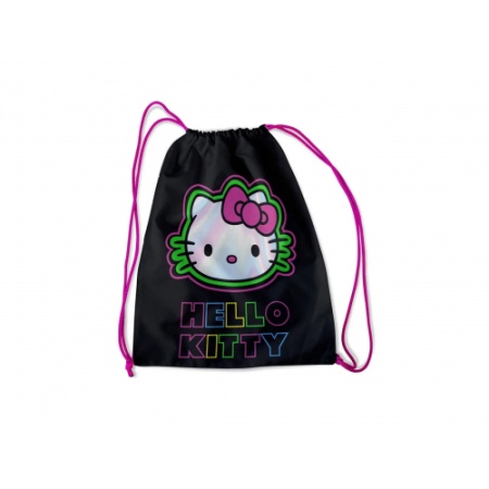 73956 Мешок для обуви Hello Kitty Neon, 1 отделение, 330*420 мм+ петля для подвеса, полиэстер 210 де - купить в интернет-магазине «Буратино»