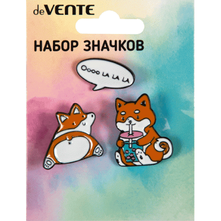 Набор значков "deVENTE. Corgi" эмалированные 8092148 - купить в интернет-магазине «Буратино»
