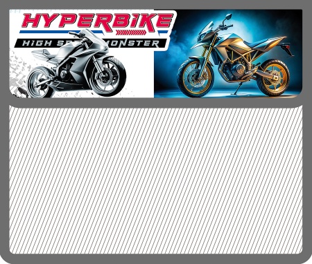 Папка для тетрадей А5 пластик, на липучке, HYPERBIKE 2025 ПМ-А5-03 - купить в интернет-магазине «Буратино»