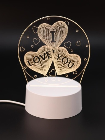 149-037 Ночник iLikeGift "I love you" LED, USB (9х18 см) 149-037 - купить в интернет-магазине «Буратино»