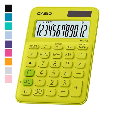 Калькулятор CASIO MS-20UC-GN-W-EC - купить в интернет-магазине «Буратино»