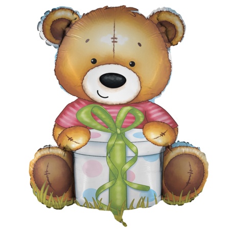 G 33 Фигура Милый мишка / Cute bear / 1 шт /, Фольгированный шар (Италия) 2104-02 - купить в интернет-магазине «Буратино»