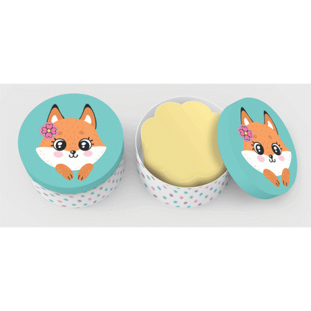 Блок бумажный для записей "deVENTE. 100% Cute. Fox" 70x70 мм, 700 листов, пастельный желтый в форме - купить в интернет-магазине «Буратино»
