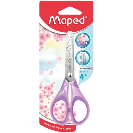 ESSENTIALS SOFT PASTEL Ножницы 13 см, с прорезиненными ручками и закругленными лезвиями - купить в интернет-магазине «Буратино»