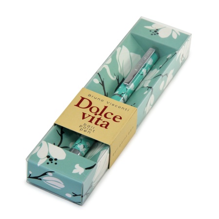 РУЧКА "DOLCE VITA. Камелии." ШАРИКОВАЯ, МЕТАЛЛИЧЕСКИЙ КОРПУС, 0,7 ММ, СИНЯЯ 20-0252/08 - купить в интернет-магазине «Буратино»