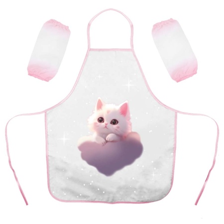 Накидка для труда+нарукавники с рис ПВХ Dream cat 49*53см 252319 КОКОС 252319 - купить в интернет-магазине «Буратино»