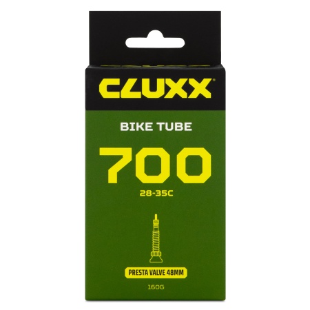 Велокамера CLUXX 700×28/35С Presta (FV48) Black - купить в интернет-магазине «Буратино»