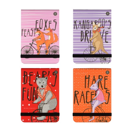 "MEGAPOLIS JOURNAL" А6, 100 Л. ВЕРТИКАЛЬНЫЙ НА РЕЗИНКЕ (BIKE PARTY) 4 ВИДА, ЛИНЕЙКА 3-476/04 - купить в интернет-магазине «Буратино»