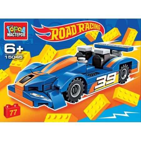 Конструктор ROAD RACING, 77 дет. Город мастеров в кор.80шт 15045-CY - купить в интернет-магазине «Буратино»