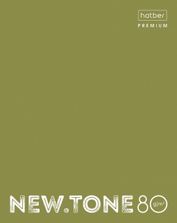 `Premium` Тетрадь 80л А5ф клетка 80г/кв.м на скобе NEWtone PASTEL Олива 80Т5лA1_05053 - купить в интернет-магазине «Буратино»