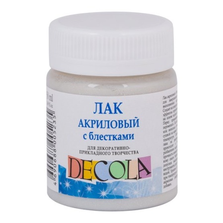Декола акриловый лак с блестками банка 50 мл 5828958 - купить в интернет-магазине «Буратино»