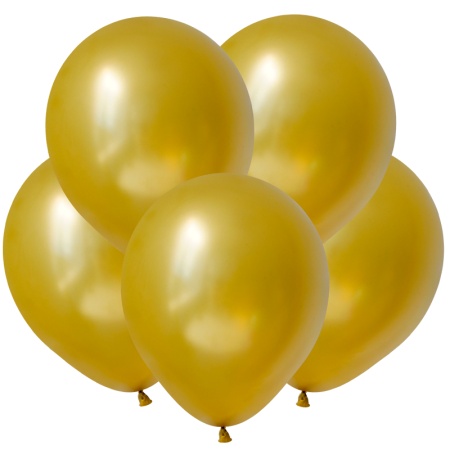KL Металл 5 Золото / Gold / 100 шт. / Латексный шар (Китай) 205301 - купить в интернет-магазине «Буратино»