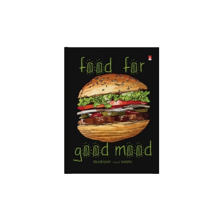 БЛОКНОТ-ПРЕСТИЖ  А6. 160 Л. "FOOD IN BLACK" 3-160-002/46 - купить в интернет-магазине «Буратино»