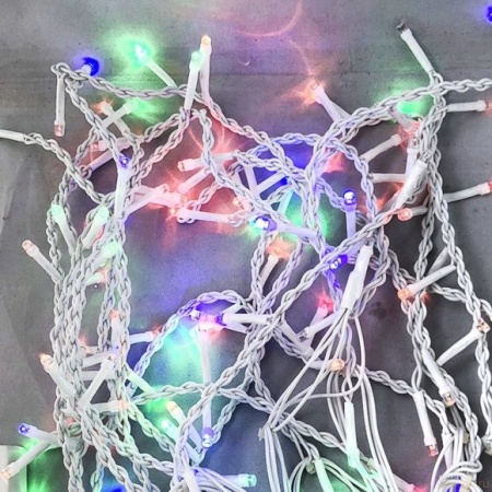 Гирлянда электрическая 120LED Портьера цветного свечения, белый провод 3,6м,1 реж 973389 - купить в интернет-магазине «Буратино»