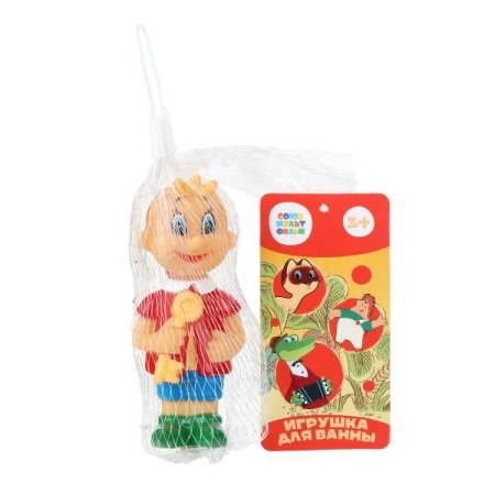 Игрушка для ванны буратино СОЮЗМУЛЬТФИЛЬМ в сетке, КАПИТОШКА в кор.2*240шт YF-38R-LK - купить в интернет-магазине «Буратино»