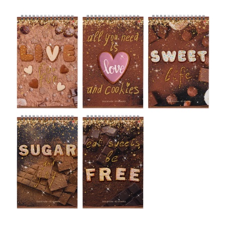 БЛОКНОТ ГР. Ф.А5 40 Л. "SWEET LIFE" 5 ВИДОВ 3-40-723 - купить в интернет-магазине «Буратино»