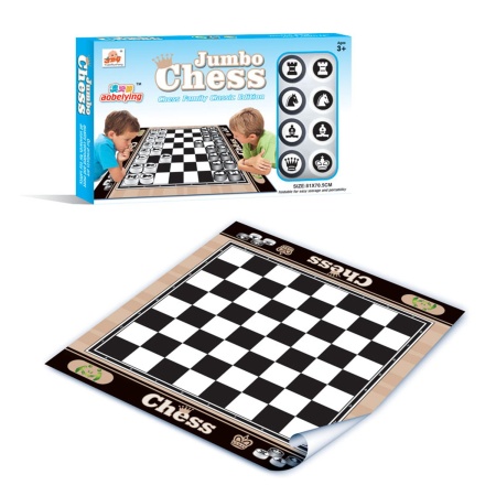Игровой коврик YuanRunFeng "Напольная игра: шашки" (81х70,5 см, шашки) CJ-0751588 - купить в интернет-магазине «Буратино»