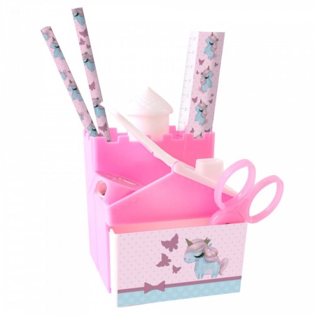 Канцелярский набор детский 5пр КОКОС Pretty Unicorn 210369 210369 - купить в интернет-магазине «Буратино»
