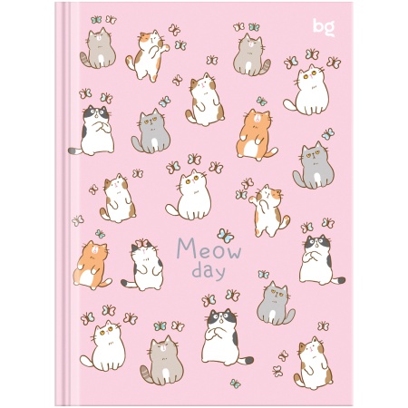 Бизнес-блокнот А6, 80л., BG "Meow day", глянцевая ламинация ББ6т80_лг 62658 - купить в интернет-магазине «Буратино»