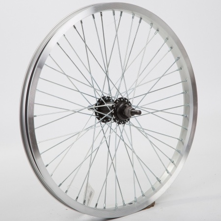 Колесо 20" заднее  для BMX, двойной алюм.обод 48 отв, втулка SF-A45Fсталь ., Х95049 - купить в интернет-магазине «Буратино»