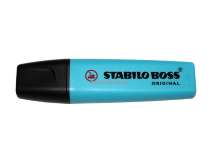 ТЕКСТОВЫДЕЛИТЕЛЬ STABILO BOSS ORIGINAL ГОЛУБОЙ 70/31 - купить в интернет-магазине «Буратино»