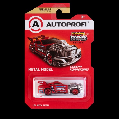 Машинка коллекционная 1:64, Серия HOT ROD, ROD-002, красный, 1/64/128 ROD-002 RD - купить в интернет-магазине «Буратино»