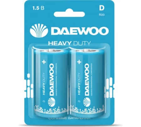 Батарейка Daewoo Heavy Duty R20/373 2S - купить в интернет-магазине «Буратино»