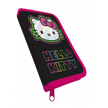 73954 Пенал корпусный Hello Kitty Neon. Размер: 19*11 см. Жесткий каркас прямоугольной формы на карт - купить в интернет-магазине «Буратино»