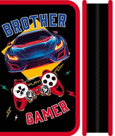 Пенал односекционный большой, BROTHER GAMER 2025 ПО-02 - купить в интернет-магазине «Буратино»
